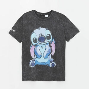 Црна маица со „Stitch“