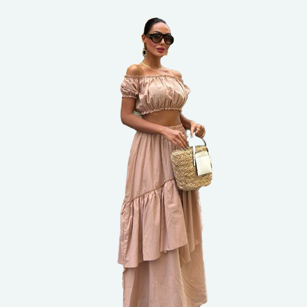 Летен комплет со откриени раменици